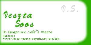 veszta soos business card